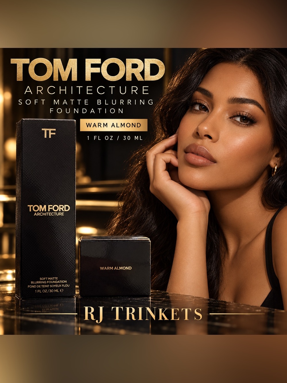 Tom Ford Soft Matte Blurring Foundation — Warm Almond (Golden Bronze)